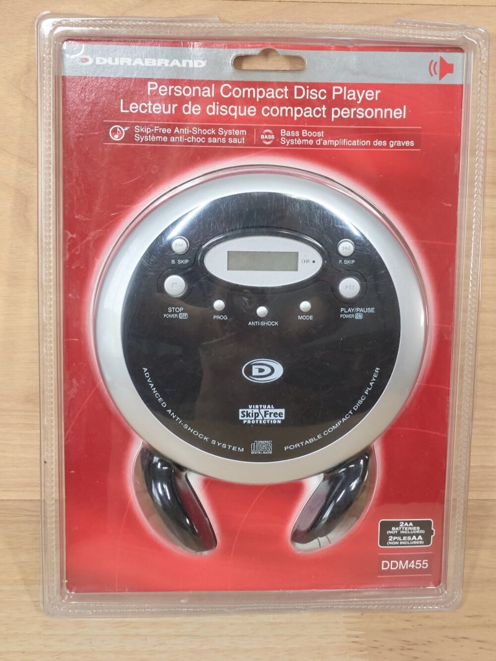 Durabrand DDM455 Portable CD Player Skip-Free Anti-Shock New Sealed Vintage